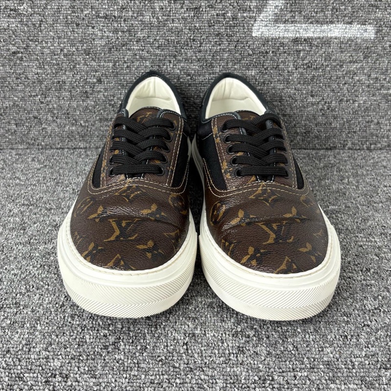 99新LV 路易威登 棕色老花帆布板鞋@42.5碼一-1