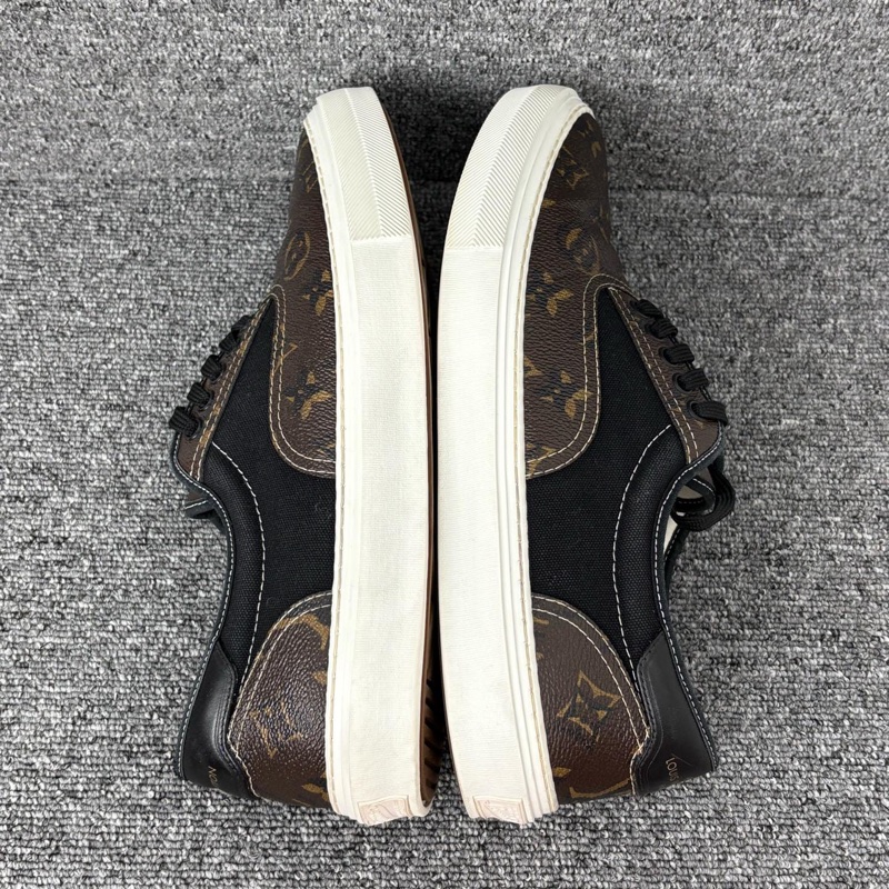 99新LV 路易威登 棕色老花帆布板鞋@42.5碼一-5