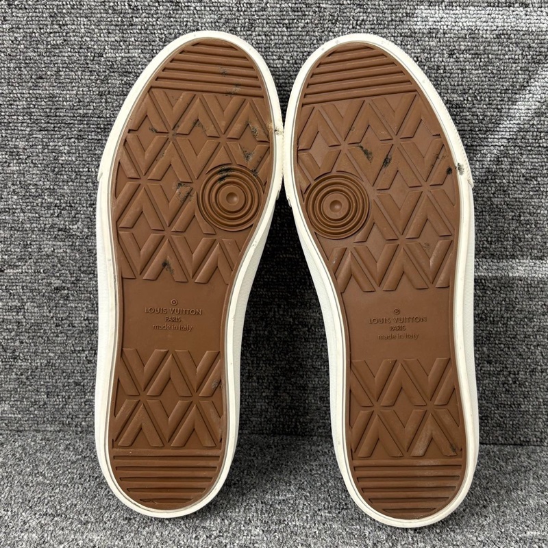 99新LV 路易威登 棕色老花帆布板鞋@42.5碼一-7