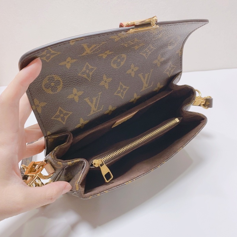 Lv 老花小郵差包斜背手提肩背包 21*6*12cm 98新配件塵袋盒子購證-2