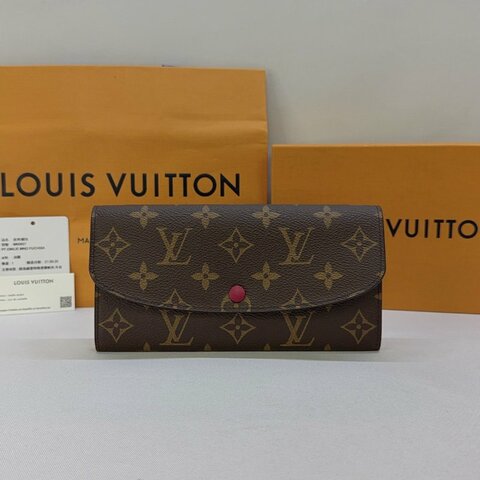 LV Emilie Monogram釦式長夾
