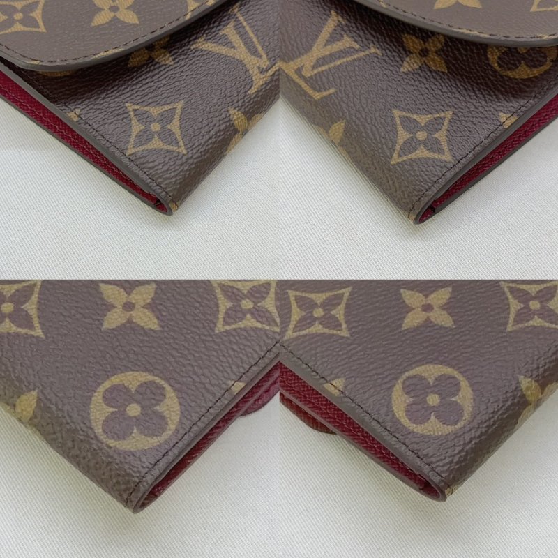 LV Emilie Monogram釦式長夾-8