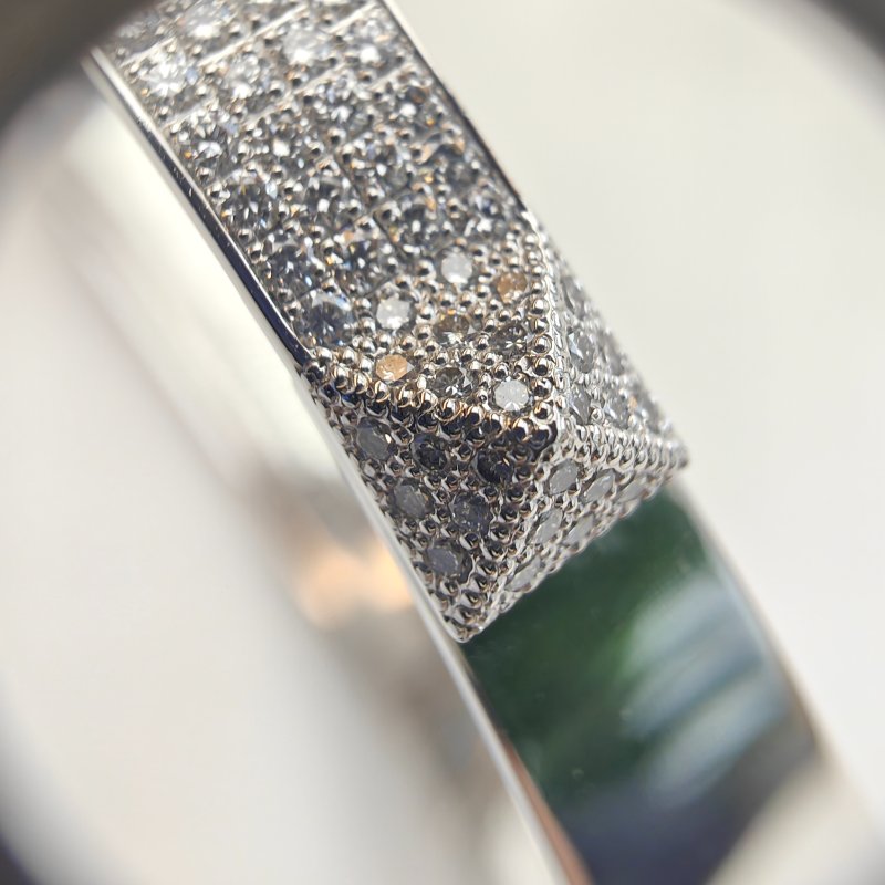 Hermès 愛馬仕 Collier de Chien 白金鑲鑽手鍊 SH 碼-6