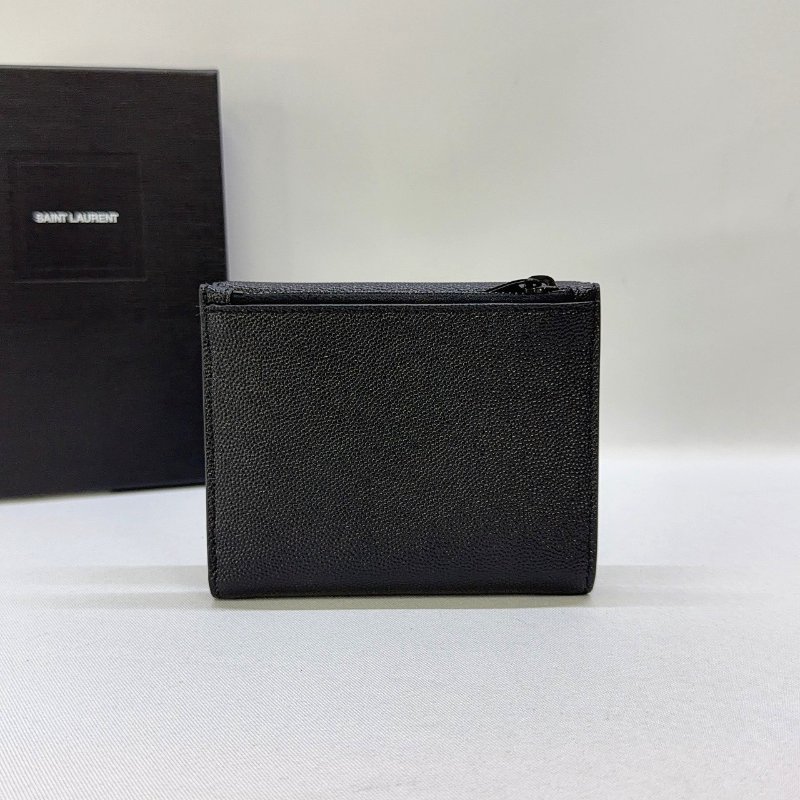 YSL Uptown粒面皮革短夾-1