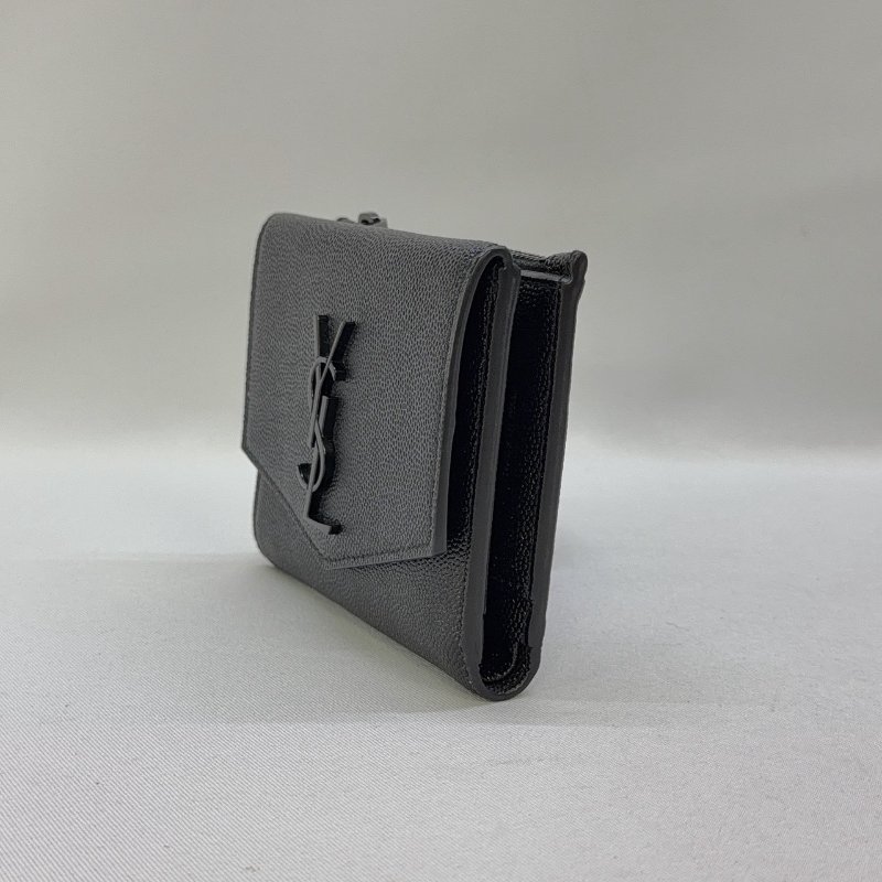 YSL Uptown粒面皮革短夾-2