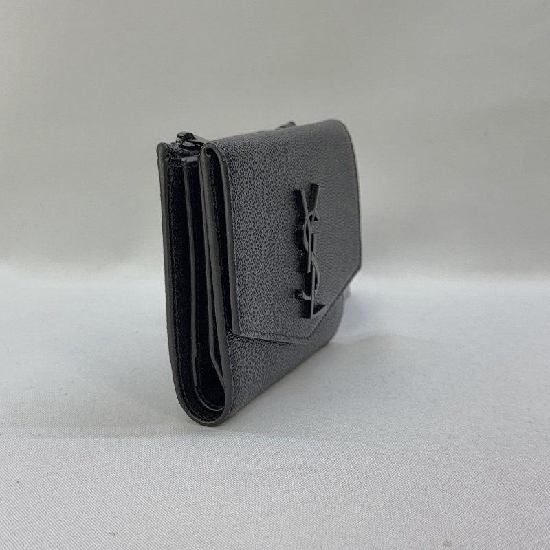 YSL Uptown粒面皮革短夾-3