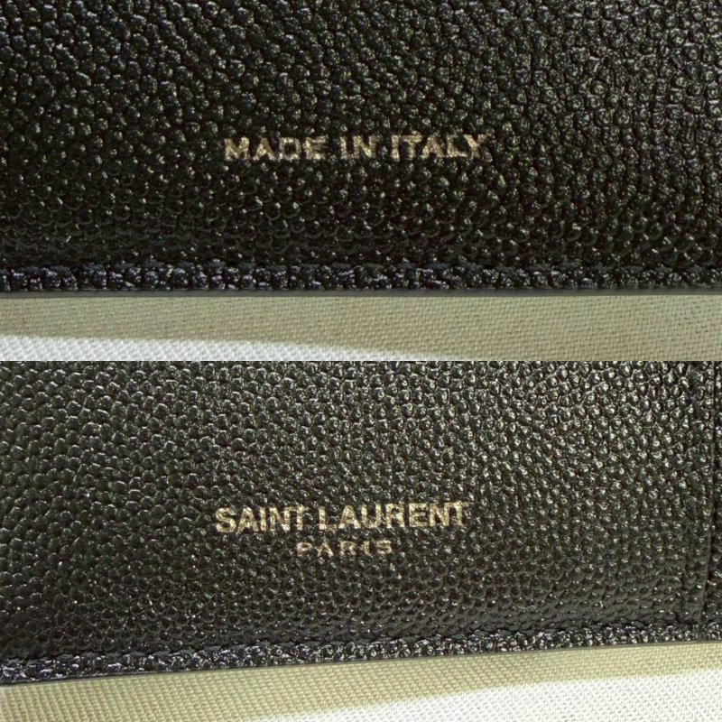 YSL Uptown粒面皮革短夾-7