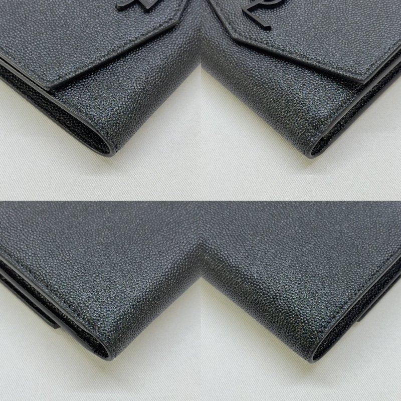 YSL Uptown粒面皮革短夾-9