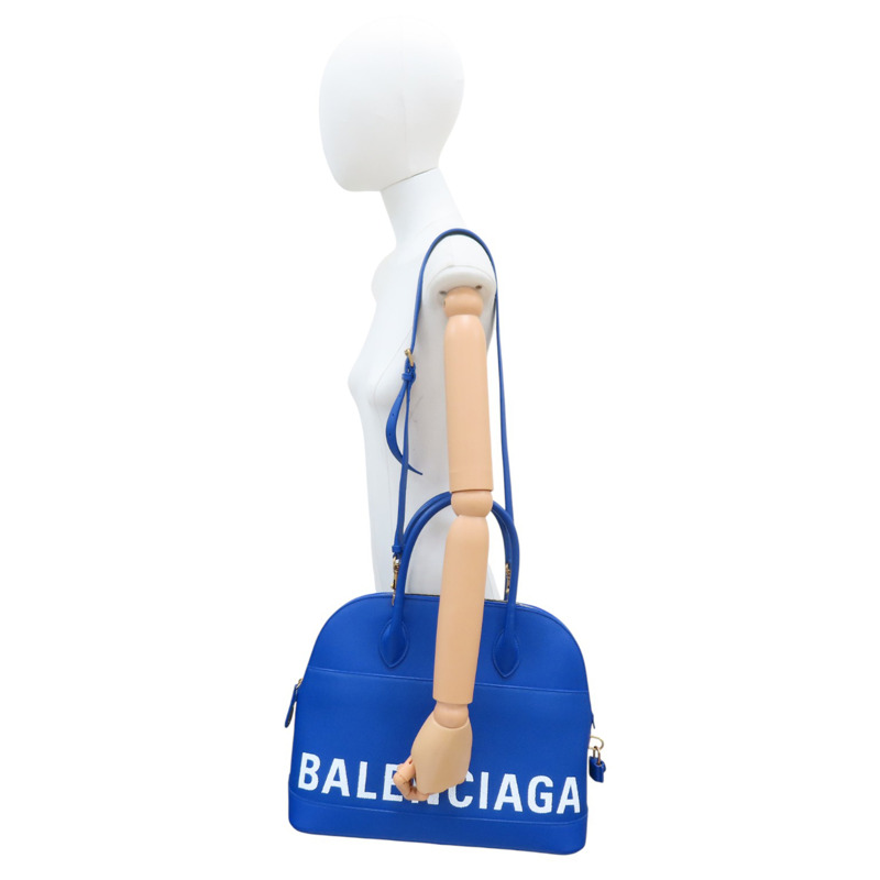 藍色 牛皮 Ville Top Handle 兩用包【BALENCIAGA 巴黎世家】 518873-9