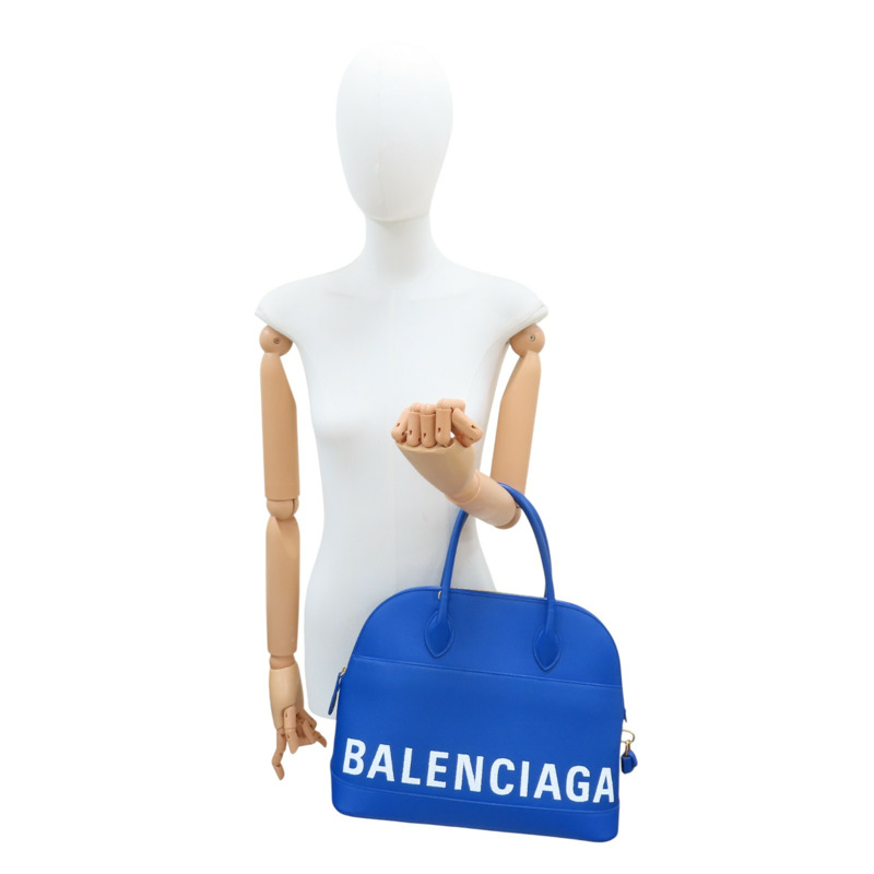 藍色 牛皮 Ville Top Handle 兩用包【BALENCIAGA 巴黎世家】 518873-10