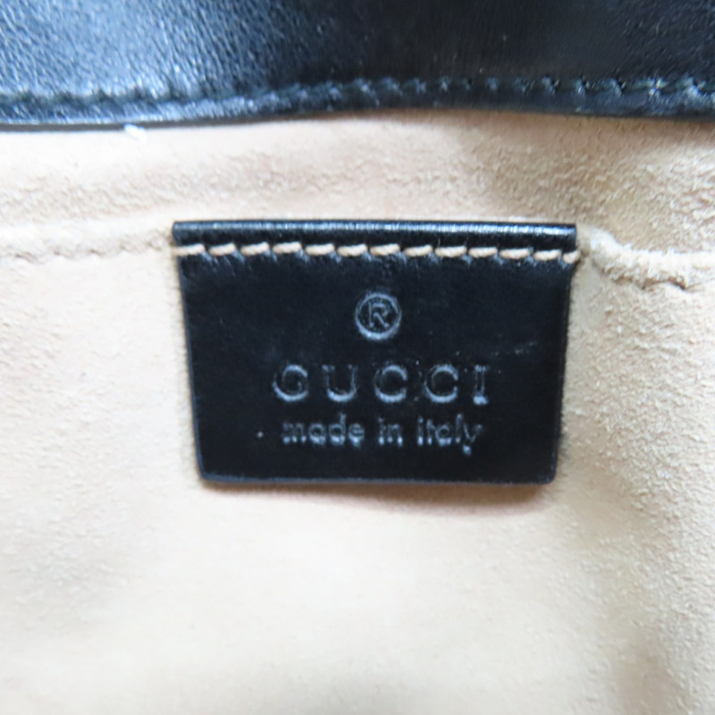 黑色 牛皮 GG Marmont 肩背包【GUCCI 古馳】 446744-6