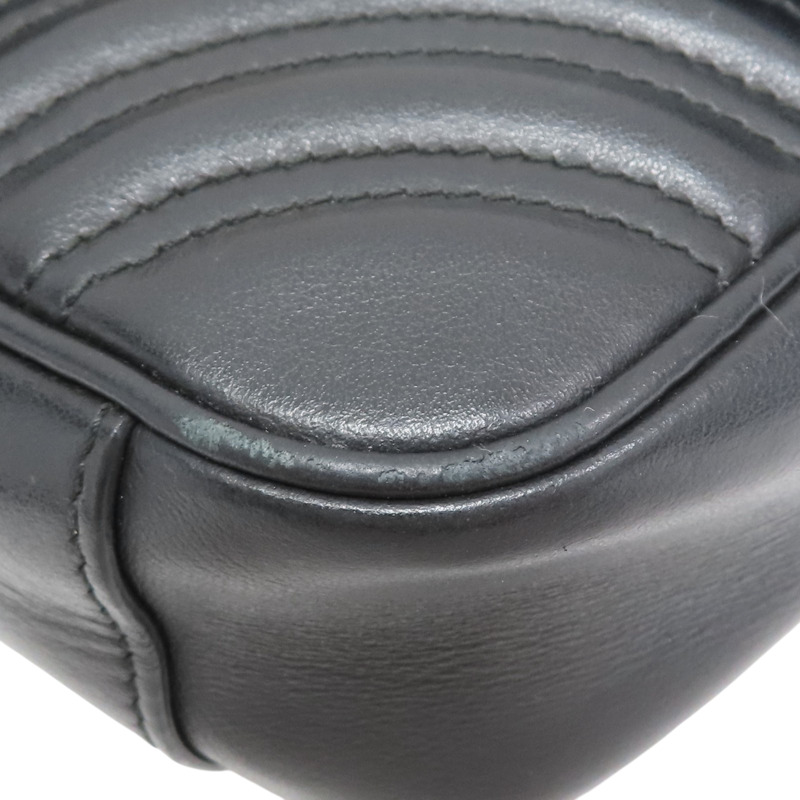 黑色 牛皮 GG Marmont 肩背包【GUCCI 古馳】 446744-10