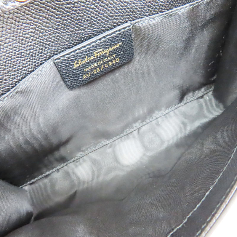 黑色 牛皮 Vara Bow Mini 肩背包【Salvatore Ferragamo 費拉格慕】 22C940-4