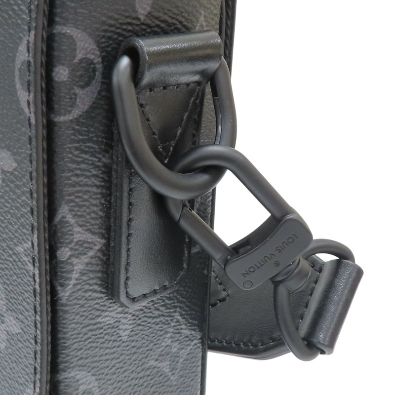 黑色 原花Eclipse帆布 Trunk Messenger 肩背包【LOUIS VUITTON LV 路易威登】 M45727-9