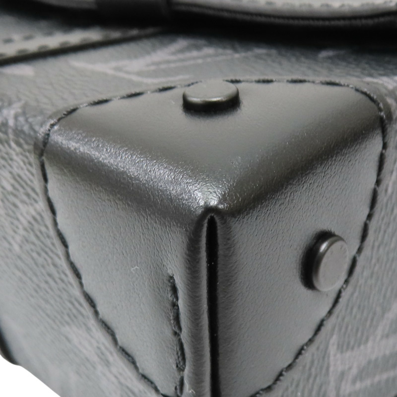 黑色 原花Eclipse帆布 Trunk Messenger 肩背包【LOUIS VUITTON LV 路易威登】 M45727-11