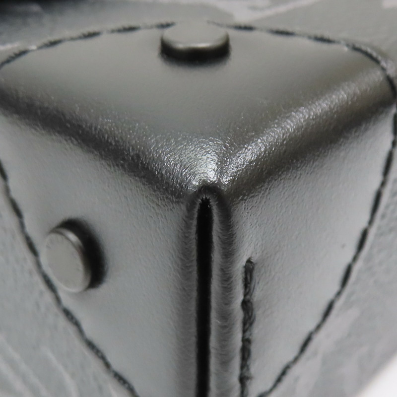 黑色 原花Eclipse帆布 Trunk Messenger 肩背包【LOUIS VUITTON LV 路易威登】 M45727-12