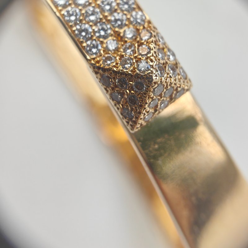 Hermès 愛馬仕 Collier de Chien 玫瑰金鑲鑽手鍊 SH 碼-6