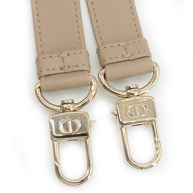 Dior 展示品 Lady D-Joy 籐格紋羊皮橫式二用包-中(沙色)-8