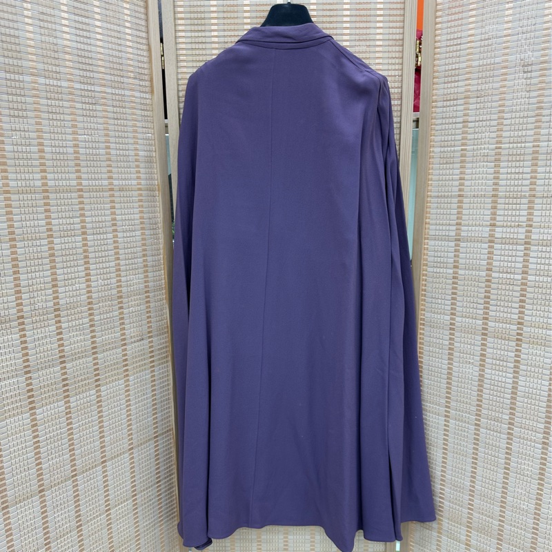 Valentino華倫天奴 紫色斗篷洋裝秀款 40碼-1