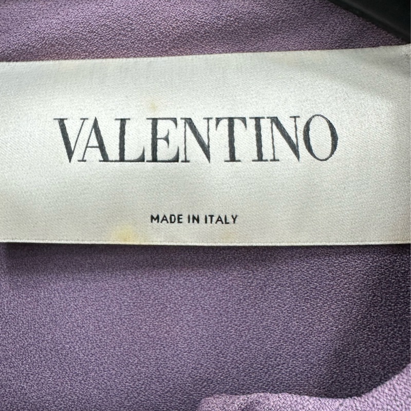 Valentino華倫天奴 紫色斗篷洋裝秀款 40碼-3