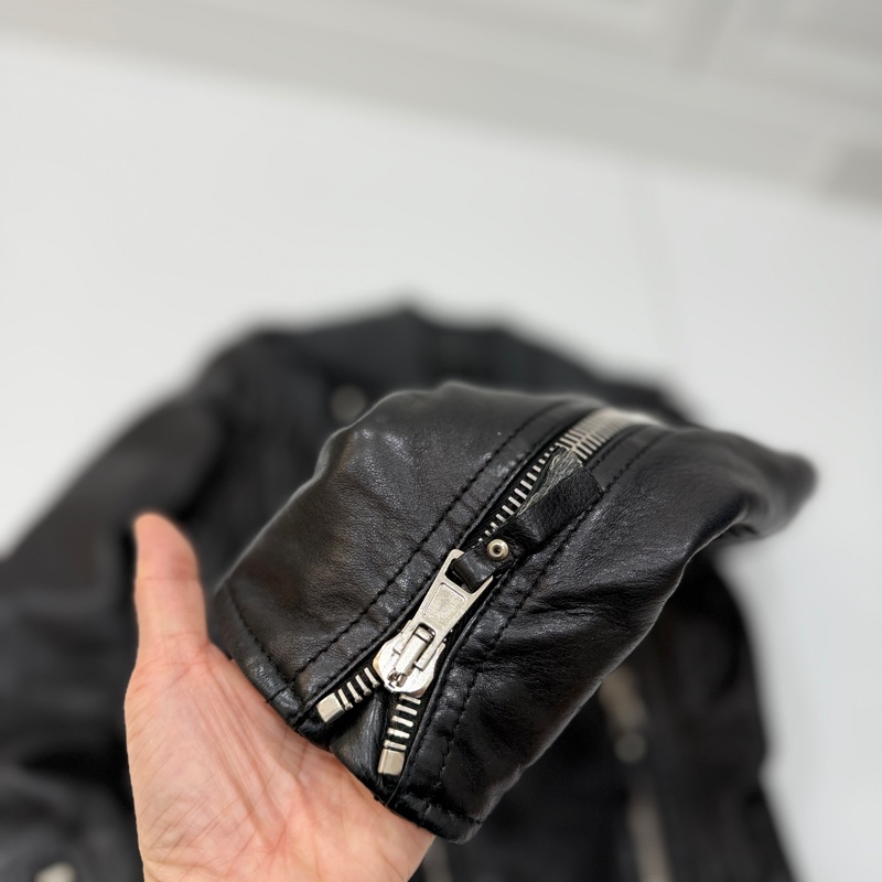 balenciaga 巴黎世家 黑色 羊羔皮 皮衣外套 皮外套夾 克-18