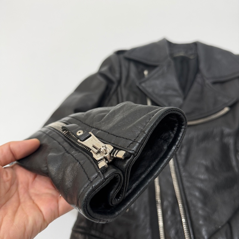 balenciaga 巴黎世家 黑色 羊羔皮 皮衣外套 皮外套夾 克-19