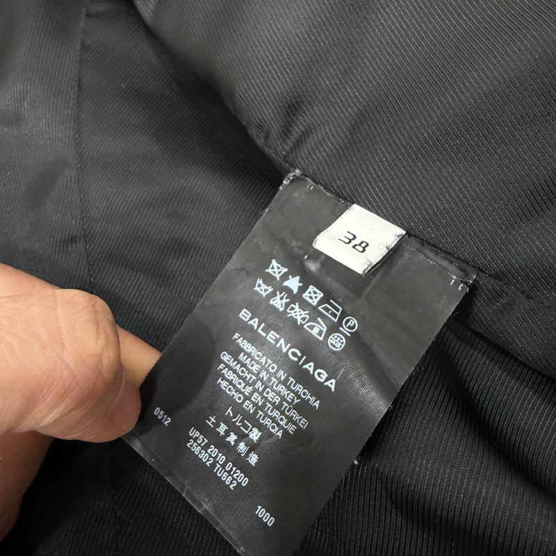 balenciaga 巴黎世家 黑色 羊羔皮 皮衣外套 皮外套夾 克-20