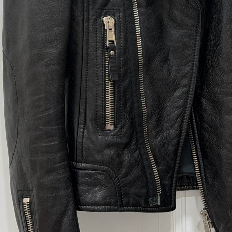 balenciaga 巴黎世家 黑色 羊羔皮 皮衣外套 皮外套夾 克-24