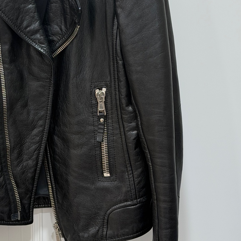 balenciaga 巴黎世家 黑色 羊羔皮 皮衣外套 皮外套夾 克-25