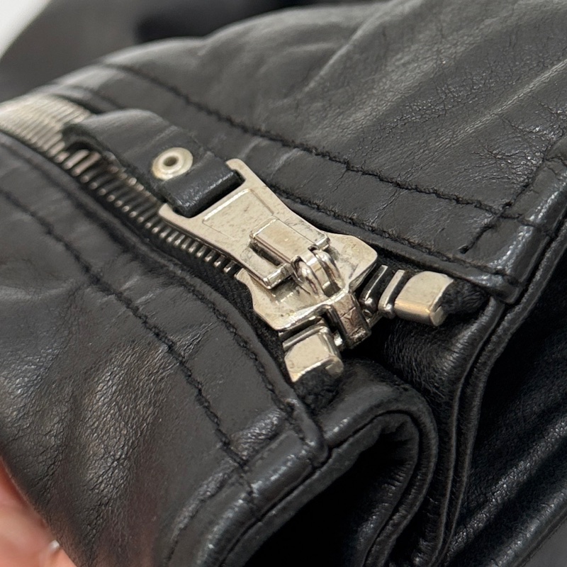 balenciaga 巴黎世家 黑色 羊羔皮 皮衣外套 皮外套夾 克-26