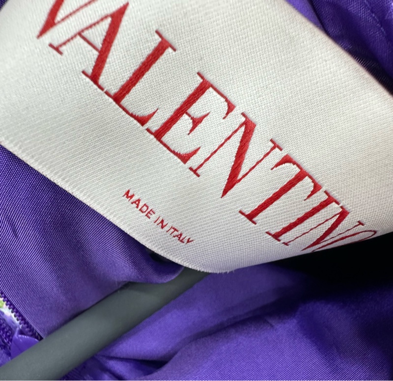Valentino 華倫天奴 紫色編織洋裝 42碼-3