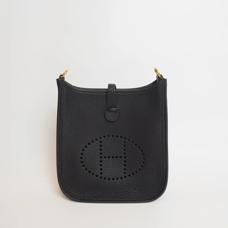 Hermès mini evelyne黑金-1