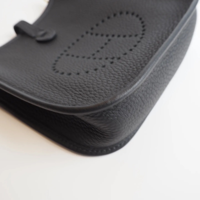 Hermès mini evelyne黑金-11