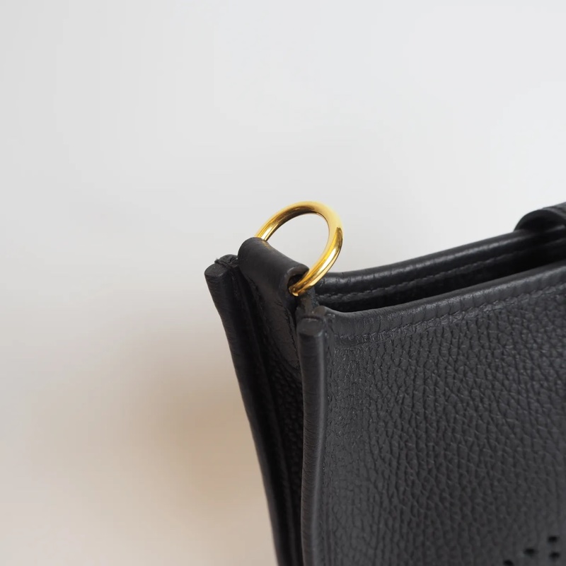 Hermès mini evelyne黑金-21