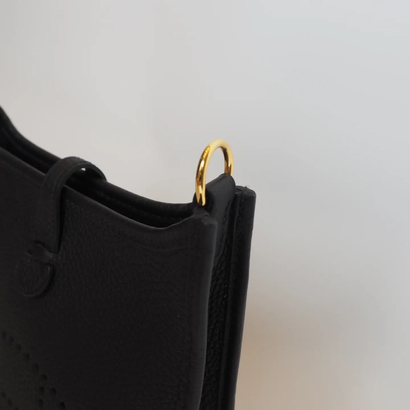 Hermès mini evelyne黑金-22