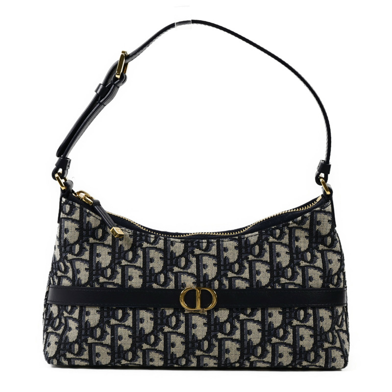 Dior 帆布30 Montaigne Hobo Mini金扣肩背袋-0