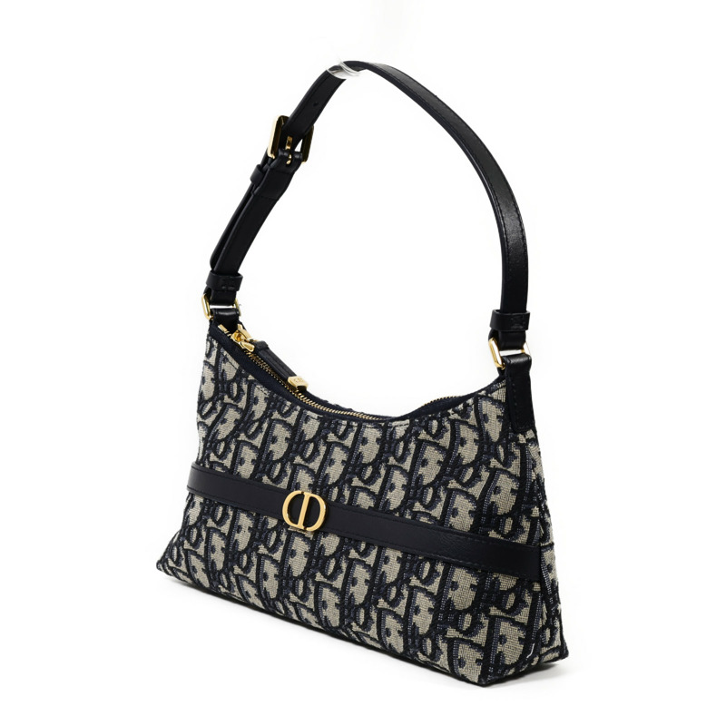 Dior 帆布30 Montaigne Hobo Mini金扣肩背袋-2