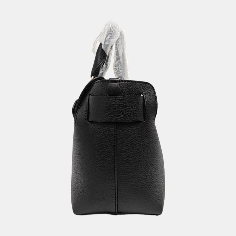 BURBERRY The Belt黑色牛皮單肩包斜挎包 金色五金 可拆卸肩帶 9.8新-2