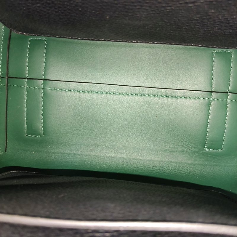 BURBERRY The Belt黑色牛皮單肩包斜挎包 金色五金 可拆卸肩帶 9.8新-6