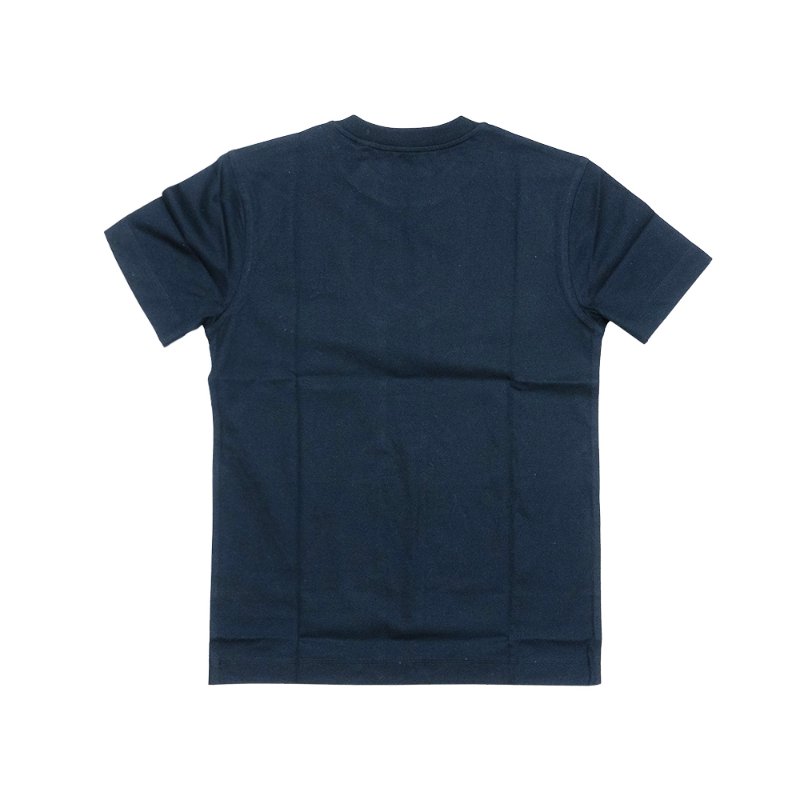 Burberry 圓領藍刺繡戰馬圖騰男短袖上衣(8121702-黑)-1