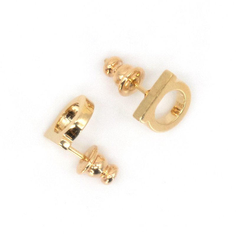 Ferragamo Gancini 針式耳環(696432-金)-3