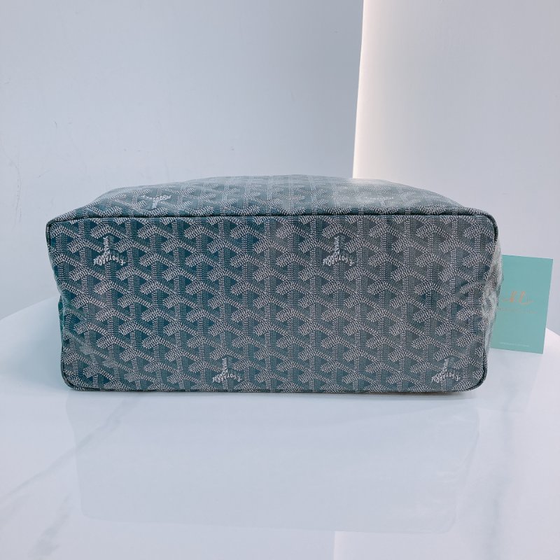 MS0494 Goyard 戈雅 餃子袋 帆布 跣水 灰色 銀扣 Saint Louis Tote Bag PM Canvas Grey x PHW-4