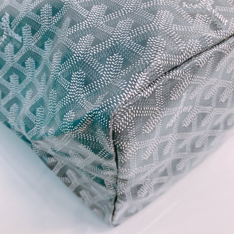 MS0494 Goyard 戈雅 餃子袋 帆布 跣水 灰色 銀扣 Saint Louis Tote Bag PM Canvas Grey x PHW-5