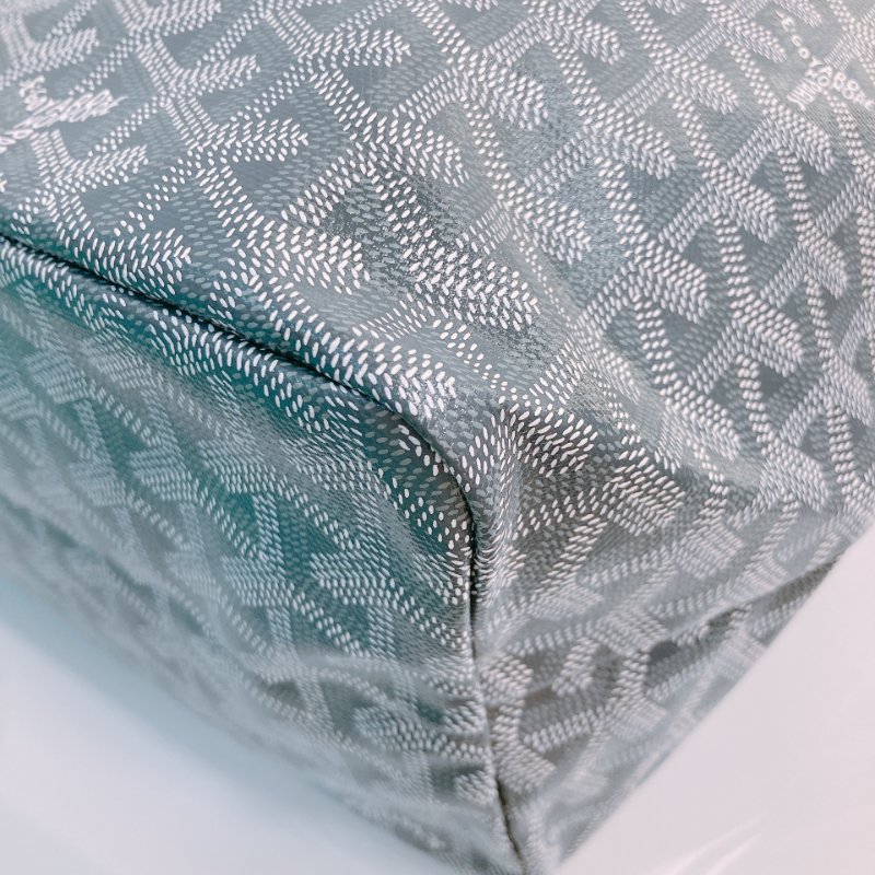 MS0494 Goyard 戈雅 餃子袋 帆布 跣水 灰色 銀扣 Saint Louis Tote Bag PM Canvas Grey x PHW-6