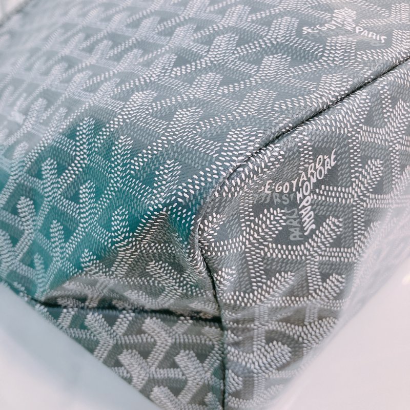 MS0494 Goyard 戈雅 餃子袋 帆布 跣水 灰色 銀扣 Saint Louis Tote Bag PM Canvas Grey x PHW-7