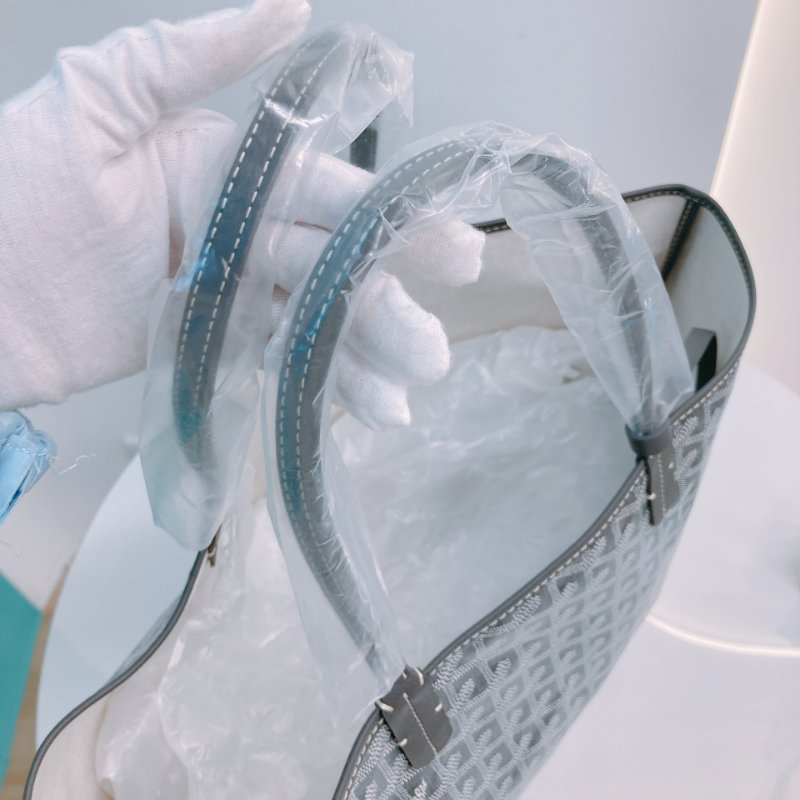 MS0494 Goyard 戈雅 餃子袋 帆布 跣水 灰色 銀扣 Saint Louis Tote Bag PM Canvas Grey x PHW-9