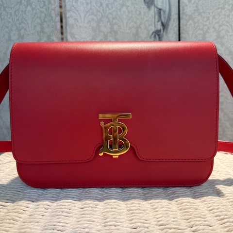 BURBERRY 中型肩背包、側背包、紅色