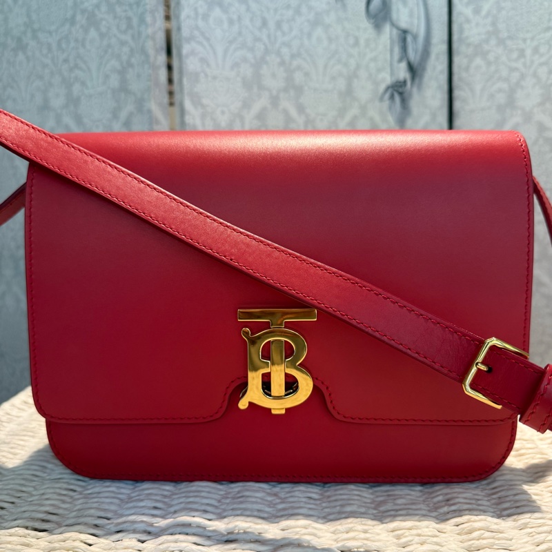 BURBERRY 中型肩背包、斜背包、紅色-2