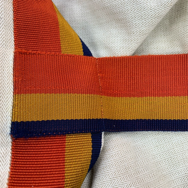 Hermes 沙灘布袋背包 chevron canvas backpack 48H-17