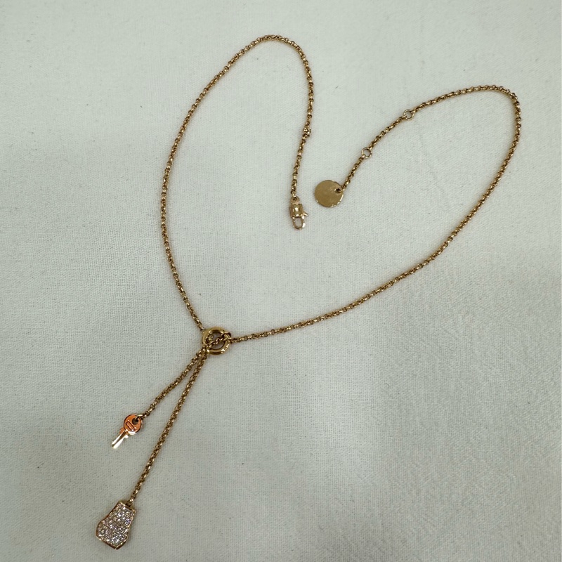 Hermes 愛馬仕 Kelly Clochette H220260B 玫瑰金項鍊 25年卡-4